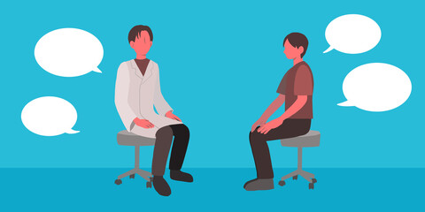 医者と患者の診察での会話