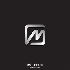MS LETTER LOGO DESIGN VECTOR