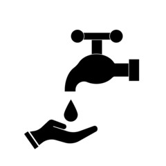Water tap  illustration on white background