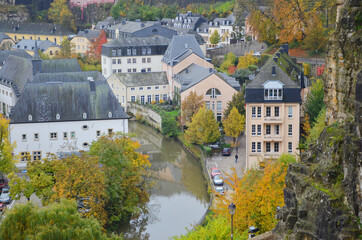 Fototapeta na wymiar Autumn in Luxembourg. Luxembourg, country in northwestern Europe. One of the world’s smallest countries.