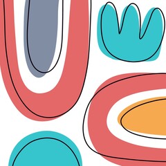 colorful hand painted brush strokes graphic design