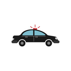 Police car icon design illustration template