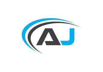 AJ letter icon for your business