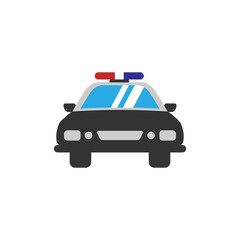 Police car icon design illustration template