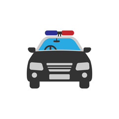 Police car icon design illustration template