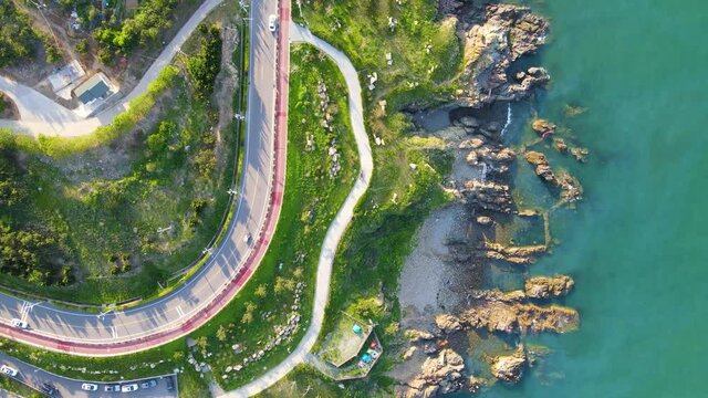 Aerial photography island highway