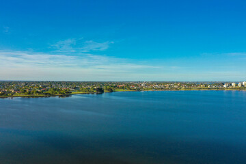 オーストラリアのパースをドローンで撮影した空撮写真 Aerial photo of Perth, Australia taken by drone.