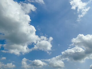 blue sky with white clouds