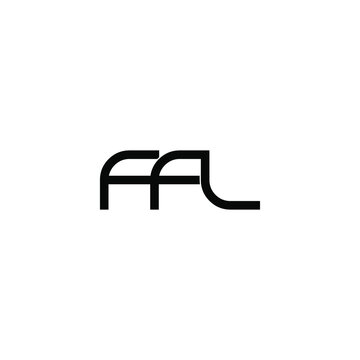 ffl initial letter monogram logo design