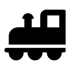 Train Glyph Icon Vector