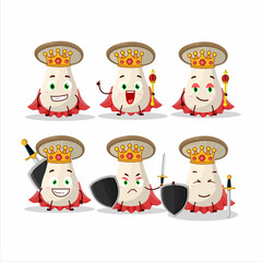 A Charismatic King king trumpet cartoon character wearing a gold crown