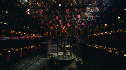 Hong Kong Man Mo Temple incense