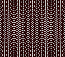 seamless pattern vector image of circle and heart symbol