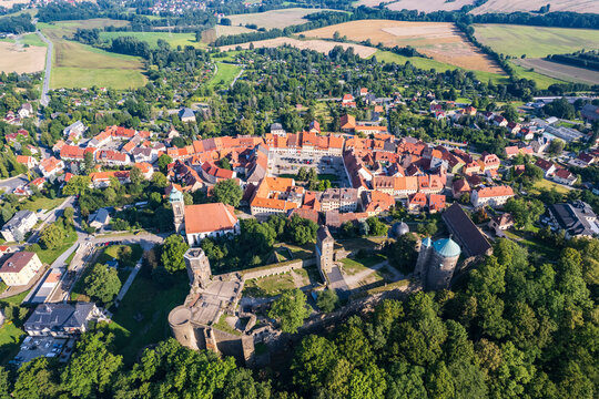 Luftbild Burg Stolpen