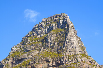 Naklejka premium rock on the top of mountain