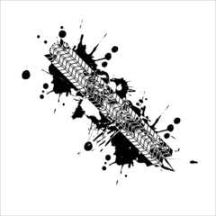Obraz premium tire tracks vector
