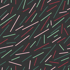 Vector dashes, seamless pattern. Design element for prints, backgrounds, template, web pages and textile pattern.