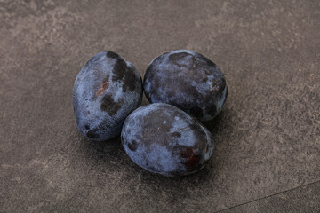 Ripe sweet and tasty plum