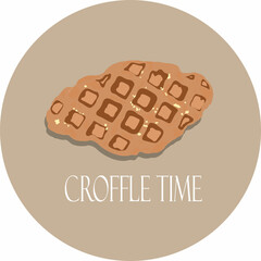 Croffle time illustration