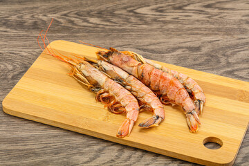 Tasty big Langoustine over the board