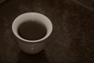 image of black tea cup