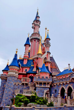 Beautiful View Of Disneyland Park , Paris, France	