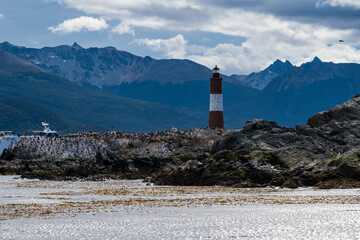 Bird Island in the Beagle Channel near the Ushuaia city. Ushuaia is the capital of Tierra del Fuego...
