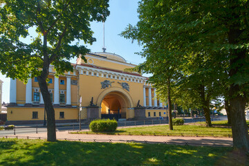 View of the Temple in the name of St. Spyridon of Trimifuntsky in St. Petersburg.