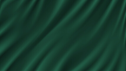 Abstract vector background luxury green cloth or liquid wave Abstract or green fabric texture background. Cloth soft wave. Creases of satin, silk, and cotton.green flag.
