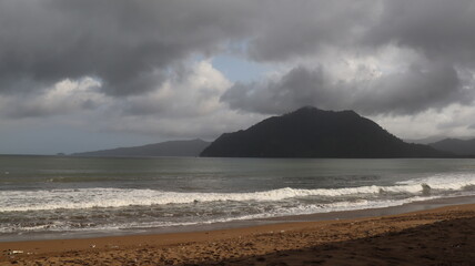 Fototapeta premium clouds over the sea
