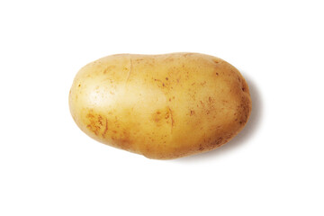 Raw Harvest potatoe isolated on white background