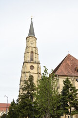 Fototapeta na wymiar The Church of Saint Michael , in Cluj, Romania, 2017