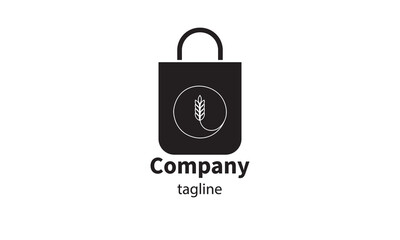 Premium vector shopping bag logo, icon design
