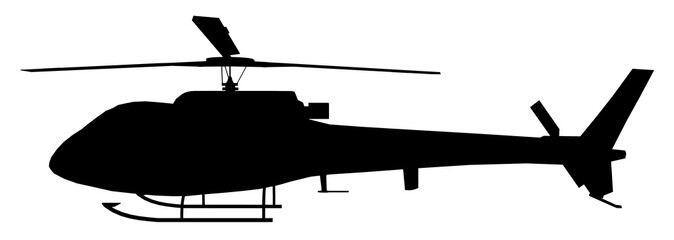 Silhouette mit einem Helikopter © Michael Rosskothen