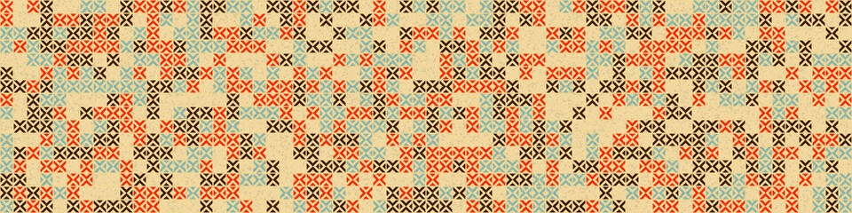 Abstract Geometric Pattern generative computational art illustration