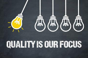 Fototapeta premium Quality is our focus