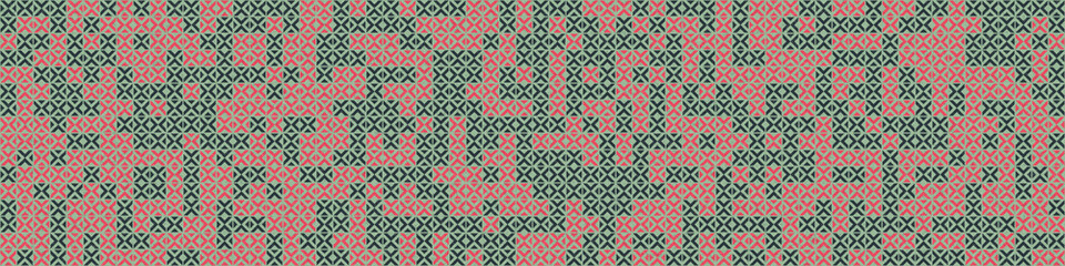 Abstract Geometric Pattern generative computational art illustration