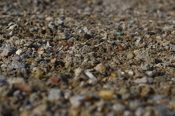 fine gravel on the path in the park