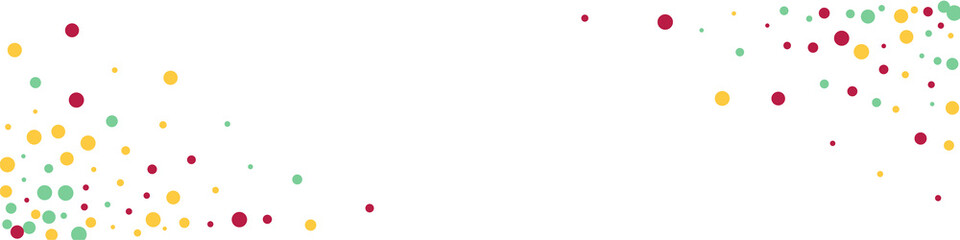 Rainbow Confetti Independence Vector White