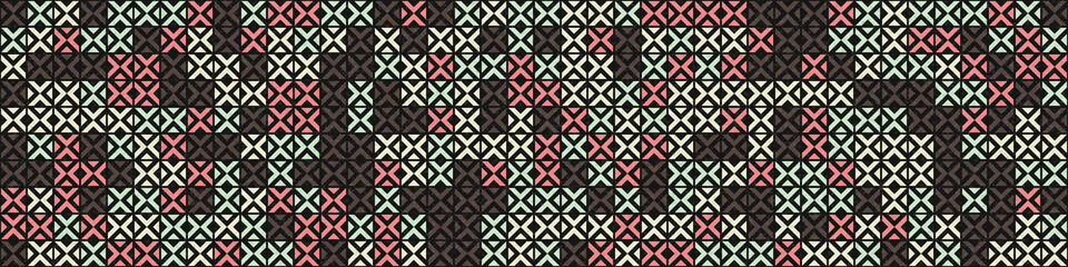 Abstract Geometric Pattern generative computational art illustration