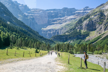 Fototapeta na wymiar Pic du midi Cirque de Gavarnie Pau Lourdes