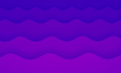 3D background illustration featuring water waves in purple mixed with blue, this illustration uses paper cut art and is suitable for website backgrounds etc.