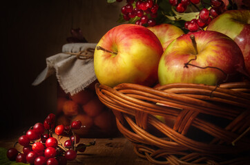apples and viburnum