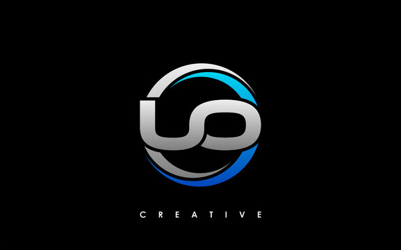 UO Letter Initial Logo Design Template Vector Illustration