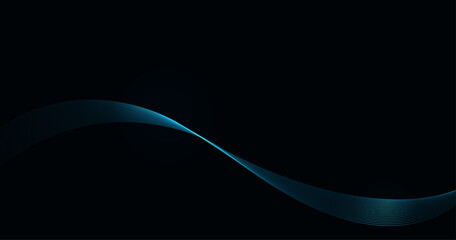 Abstract shiny blue waves background.