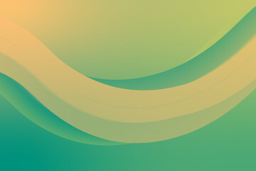 Liquid Shape Abstract Green Wave Colors