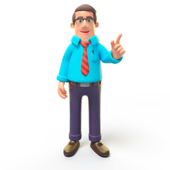 Cartoon Office man standing