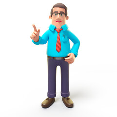 Cartoon Office man standing