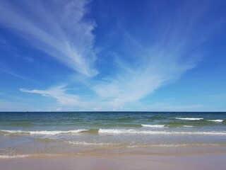 beach and sea