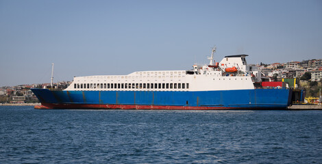 Cargo Ship in Port